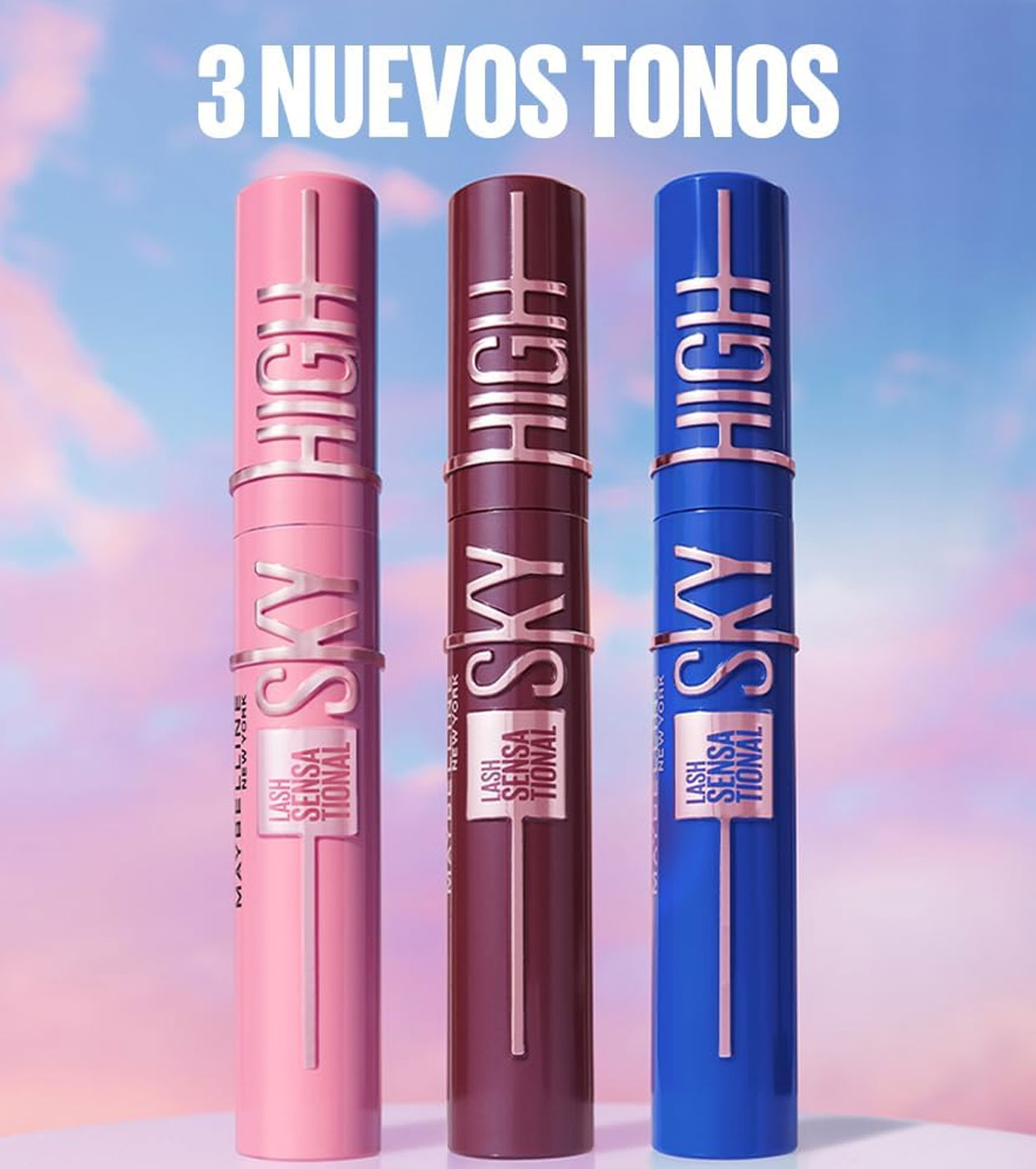 Sky High Mascara | Burgundy | Rimel Azul