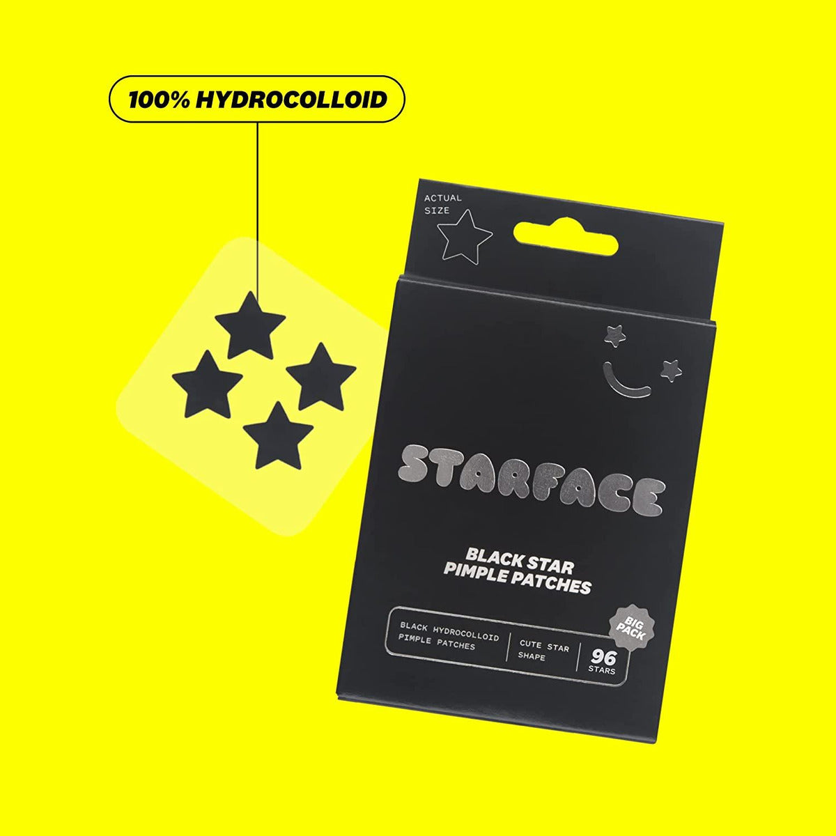 Starface Black Hidrocolloid Patches | Parches Hidrocoloides para brotes