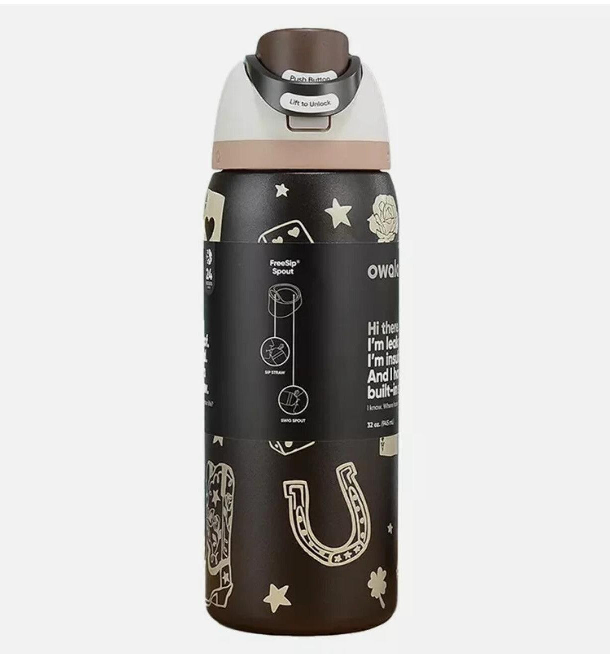 GOOD LUCK | Freesip Water Bottle | Termo 32 oz