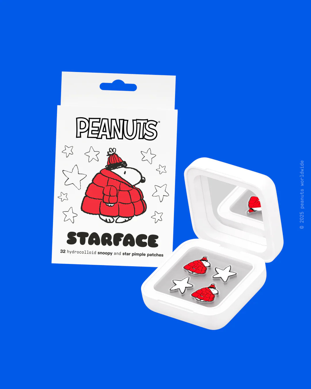 Peanuts x Starface | BIG Red Snoopy | Estuche 32 pz Parches para brotes