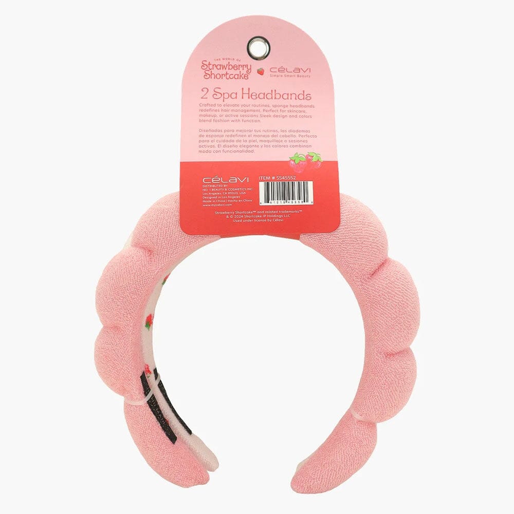 Strawberry Shorcake 2 Spa Headbands | Set de 2 Diademas | Rosita Fresita