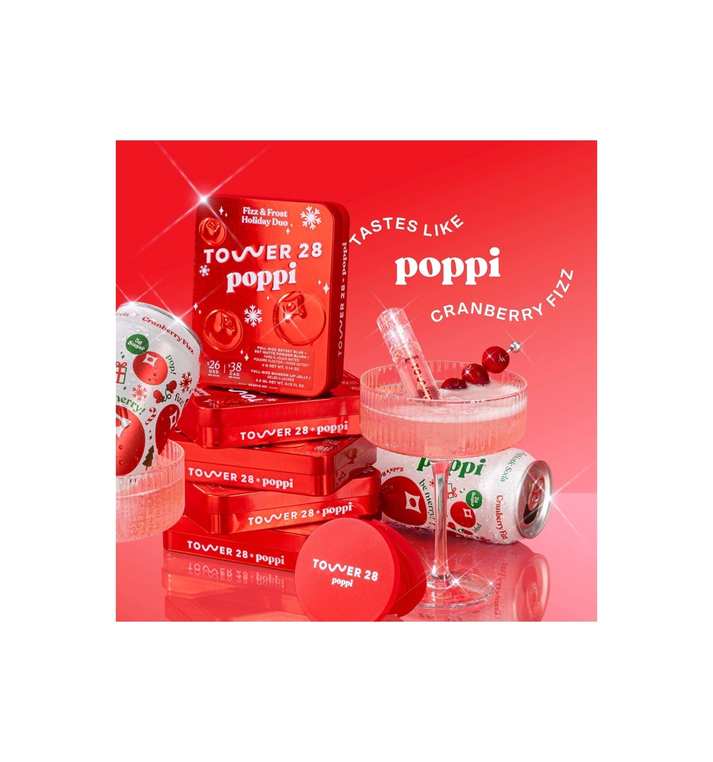 Tower 28 x poppi Lip + Cheek Duo | Set de gloss y rubor