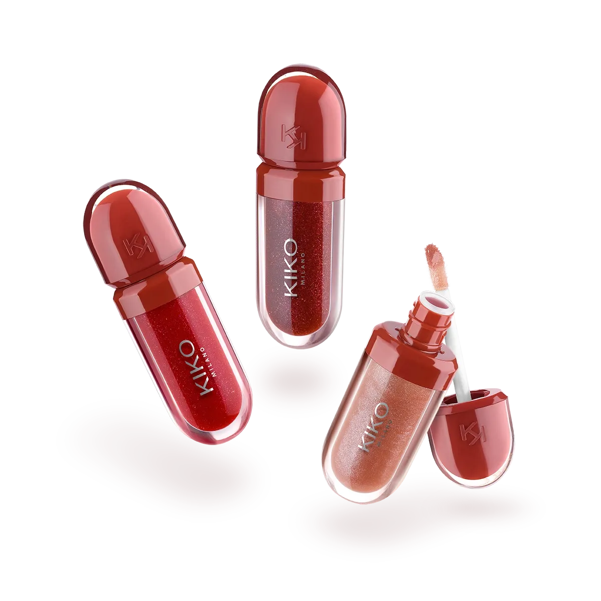 Flirt Alert Mini Kisses| Maxi shine kit 3d hydra lip gloss| Brillo para labios
