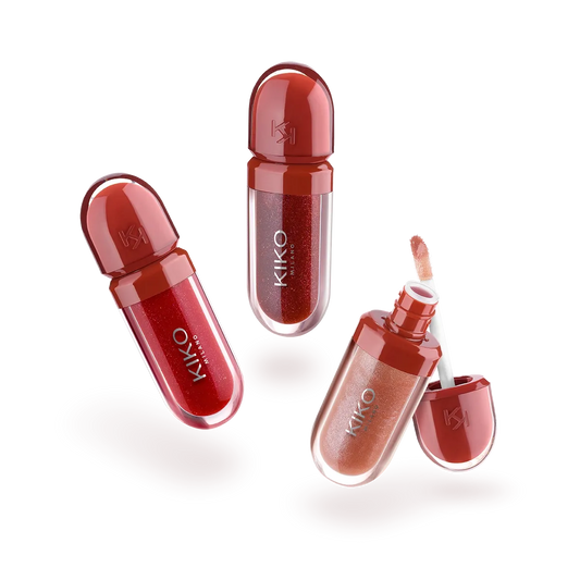 Flirt Alert Mini Kisses| Maxi shine kit 3d hydra lip gloss| Brillo para labios