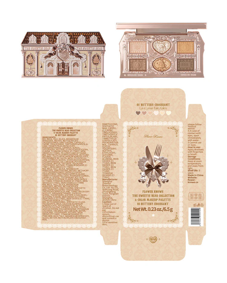 The Sweetie Bear | Buttery Croissant | Paleta de sombras