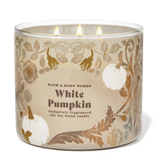 White Pumpkin 3 Wick Candle | Vela aromática de 3 mechas - 411 gr