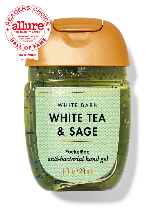 White Tea & Sage  PocketBac Gel Sanitizer | Gel Antibacterial