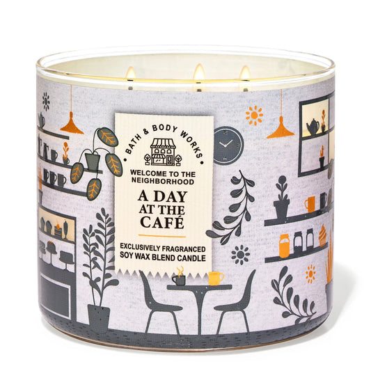 A Day At a Cafe 3 Wick Candle | Vela aromática de 3 mechas - 411 gr