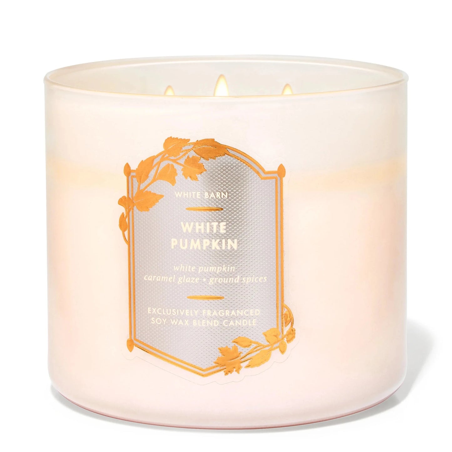 White Pumpkin Candle | Vela 3 mechas | 411gr