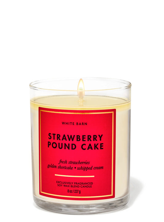 Strawberry Pound Cake | Vela aromática de 1 mecha | 227 gr
