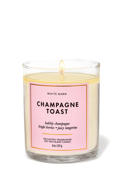 Champagne Toast 1 wick Candle | Vela aromática de 1 mecha | 227 gr