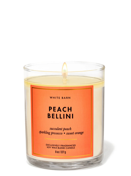 Peach Bellini 1 wick Candle | Vela aromática de 1 mecha | 227 gr