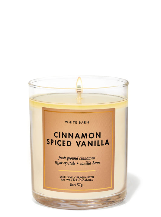 Cinnamon Spiced Vanilla 1 Wick Candle | Vela aromática de 1 mecha | 227 gr