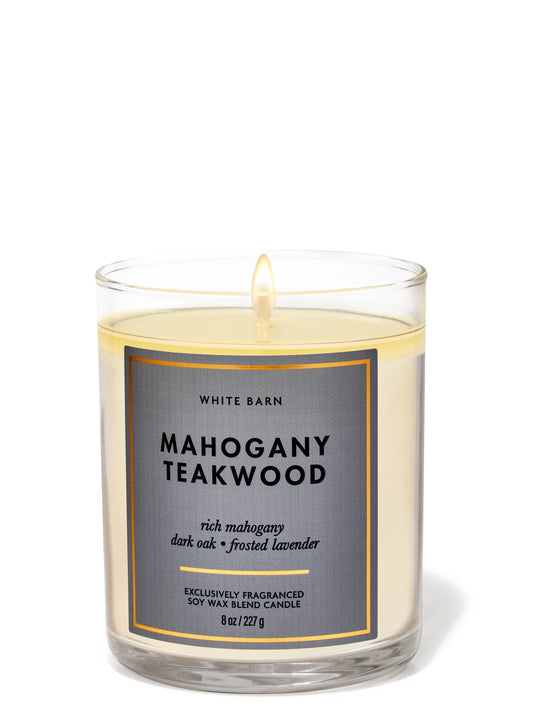 Mahogany Taekwood 1 wick Candle | Vela aromática de 1 mecha | 227 gr