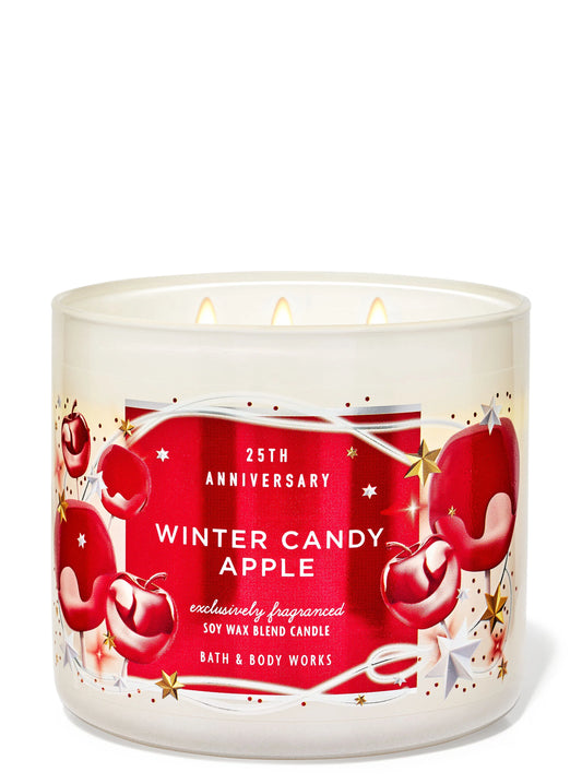 Winter Candy Apple 3 Wick Candle | Vela aromática de 3 mechas - 411 gr