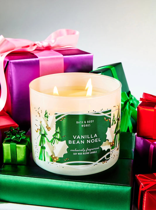 Vanilla Bean Noel 3 Wick Candle | Vela aromática de 3 mechas - 411 gr