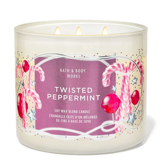 Twisted Peppermint | Vela aromática de 3 mechas - 411 gr