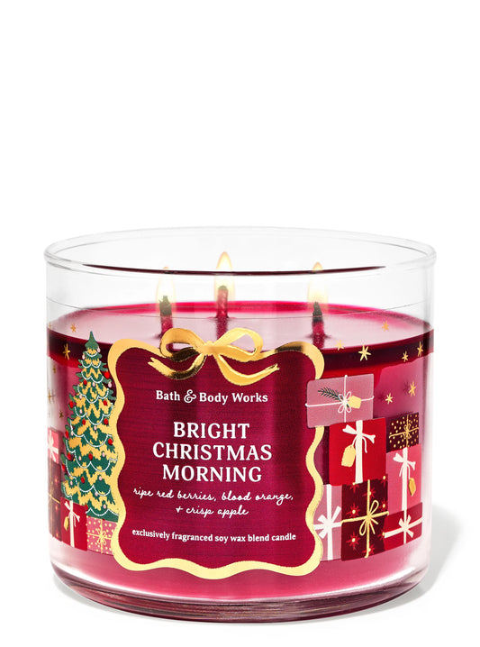 Bright Christmas Morning 3 Wick Candle | Vela aromática de 3 mechas - 411 gr