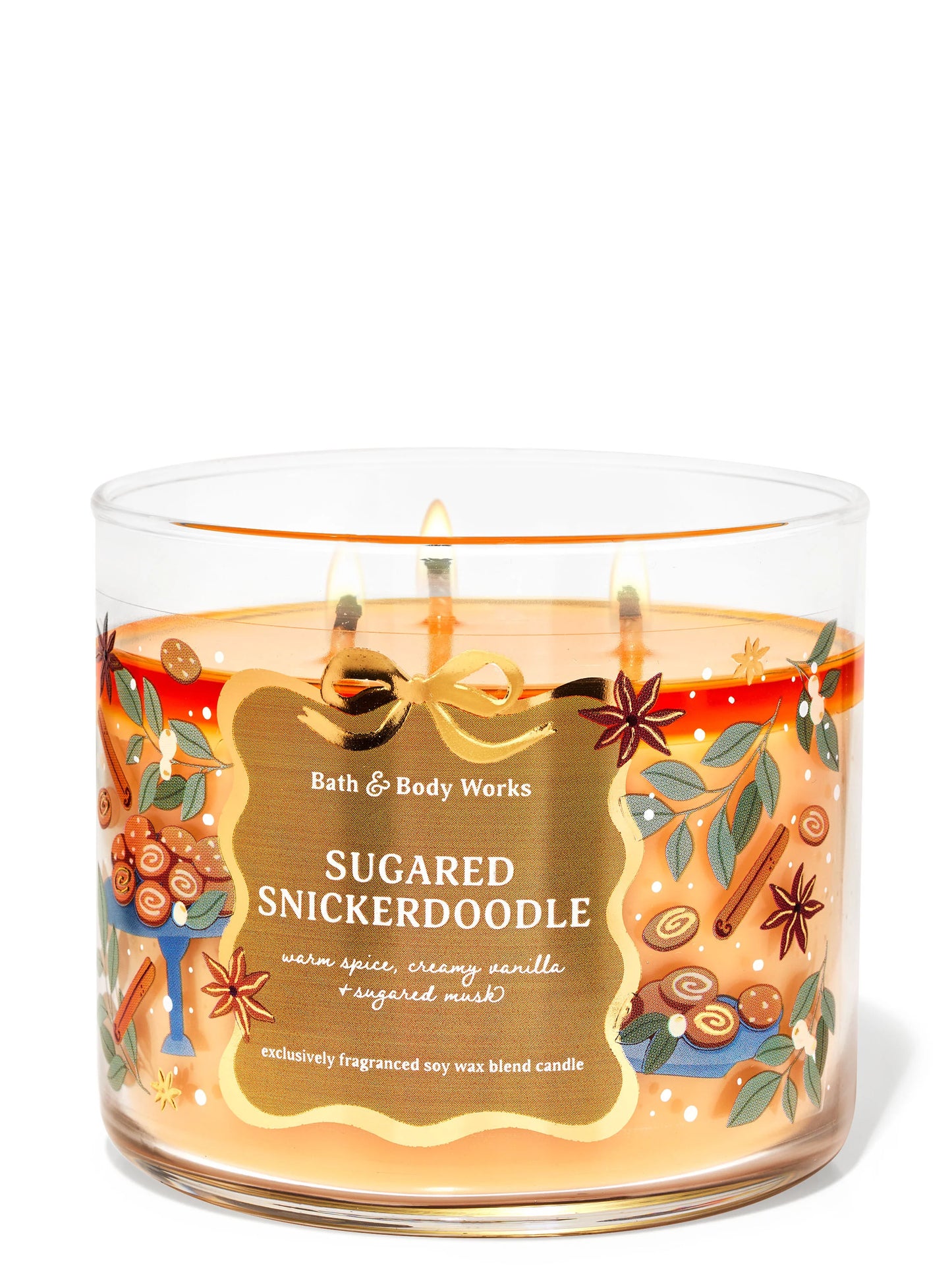 Sugar Snicker Doodle 3 Wick Candle | Vela aromática de 3 mechas - 411 gr