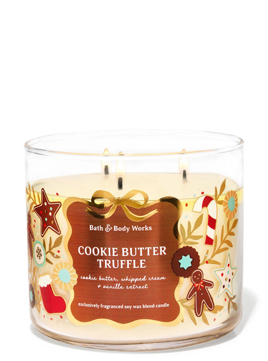 Cookie Butter 3 Wick Candle | Vela aromática de 3 mechas - 411 gr