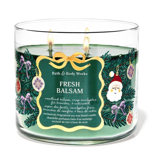 Fresh Balsam 3 Wick Candle | Vela aromática de 3 mechas - 411 gr