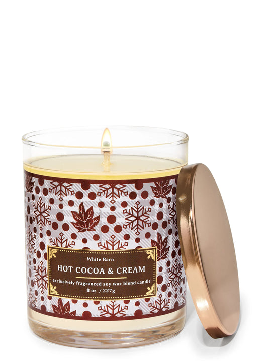 Hot Cocoa and Cream Candle | Vela aromática de 1 mecha | 227 gr