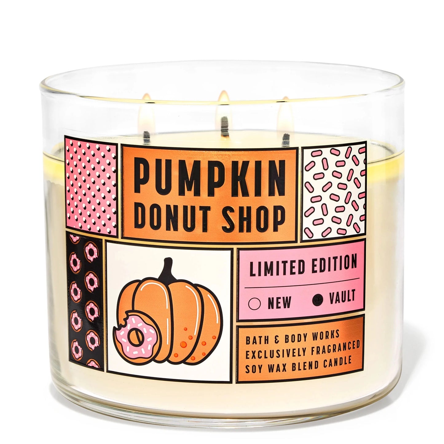 Pumpkin Donut Shop 3 Wick Candle | Vela aromática de 3 mechas - 411 gr