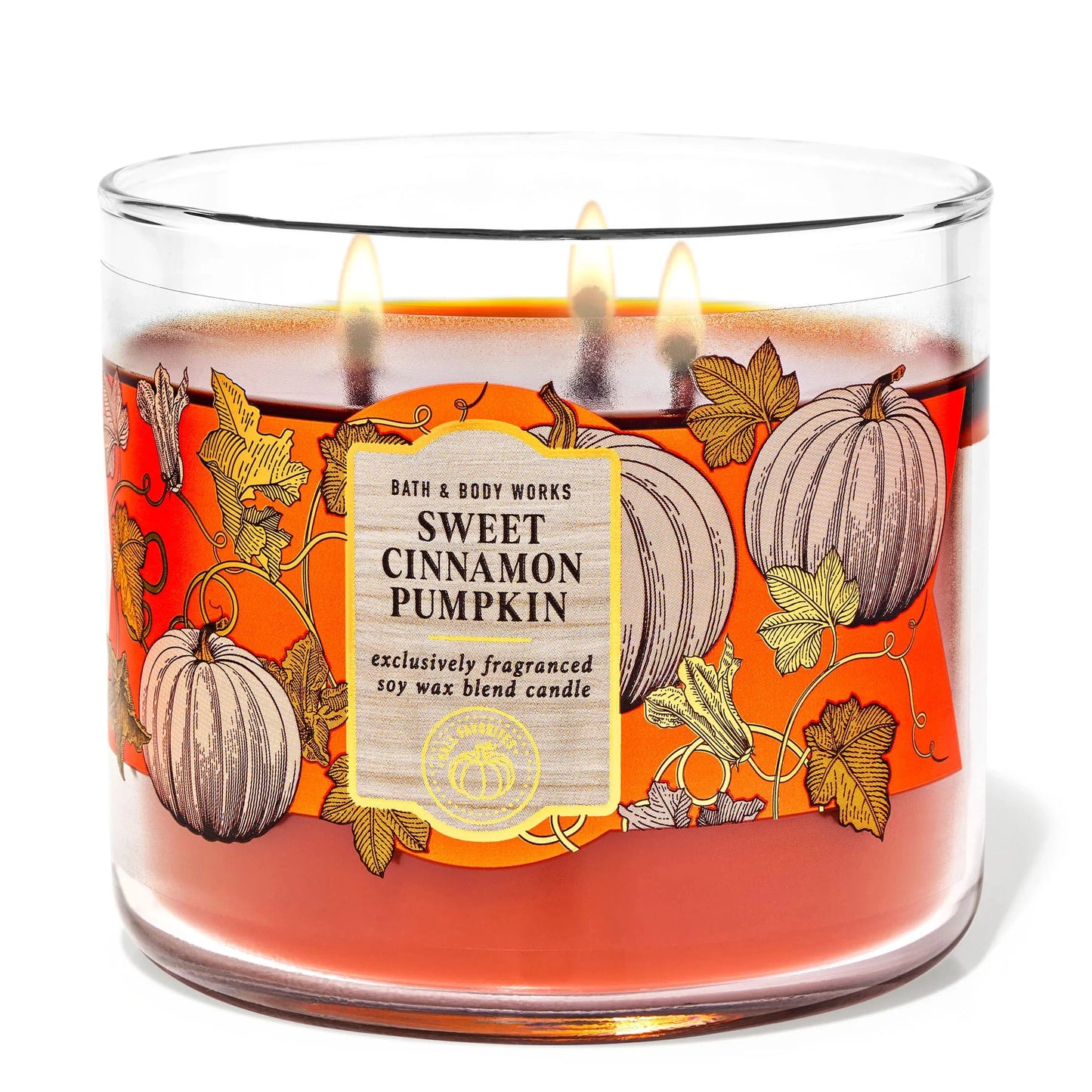 Sweet Cinnamon Pumpkin 3 Wick Candle | Vela aromática de 3 mechas - 411 gr