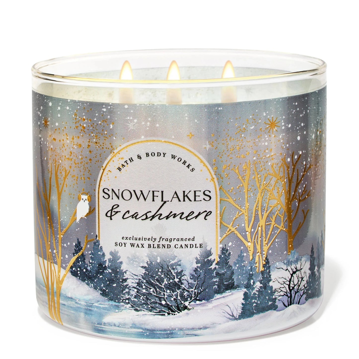 Snowflakes and Cashmire | Vela aromática de 3 mechas - 411 gr