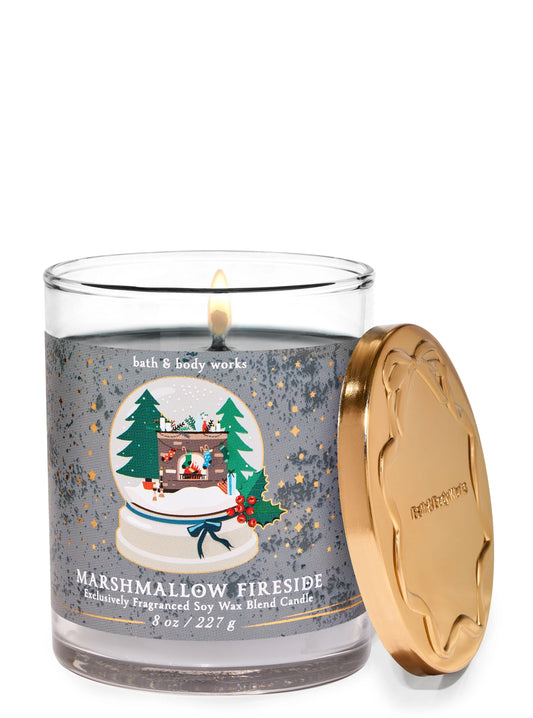 Marshmallow Fireside Candle | Vela aromática de 1 mecha | 227 gr