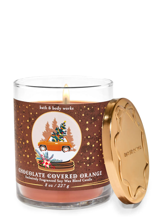 Chocolate Coverage Orange Candle | Vela aromática de 1 mecha | 227 gr