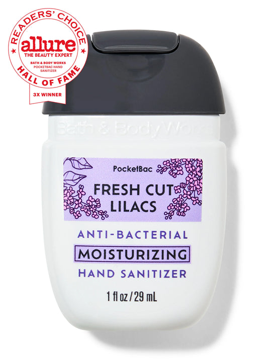 Fresh cut Lilacs Moisturizer PocketBac Gel Sanitizer | Crema Antibacterial Humectante