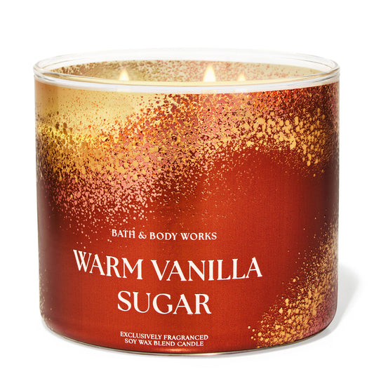 Warm Vanilla Sugar 3 Wick Candle | Vela aromática de 3 mechas - 411 gr