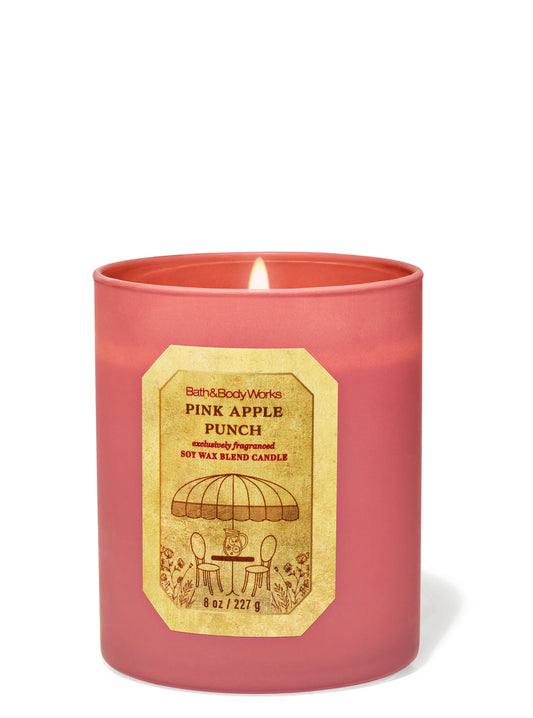 Pink Apple Punch 1 wick Candle | Vela aromática de 1 mecha | 227 gr