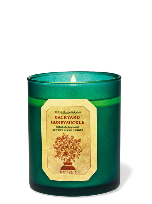 Backyard Honeysuckle 1 wick Candle | Vela aromática de 1 mecha | 227 gr