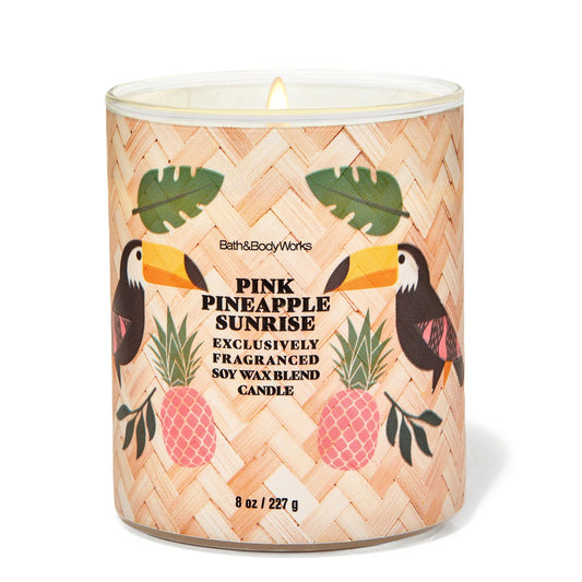 Pink Pineapple Sunrise 1 wick Candle | Vela aromática de 1 mecha | 227 gr