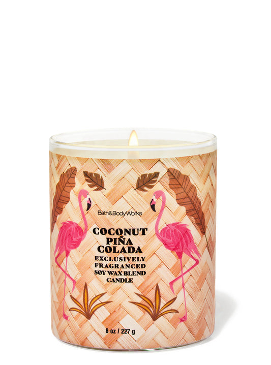 Coconut Piña Colada 1 wick Candle | Vela aromática de 1 mecha | 227 gr