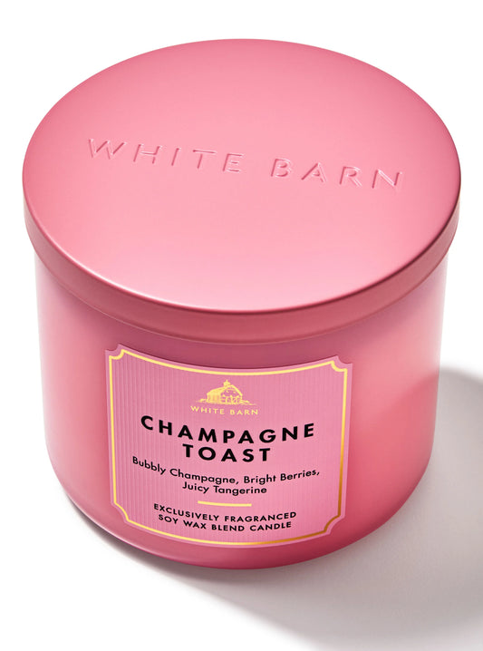 Champagne Toast Candle | Vela 3 mechas | 411gr