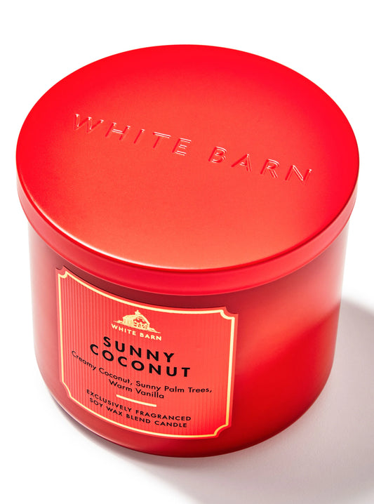 Sunny Coconut 3 Wick Candle | Vela aromática de 3 mechas - 411 gr