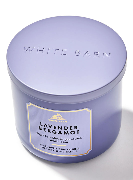 Lavender Bergamot 3 Wick Candle | Vela aromática de 3 mechas - 411 gr