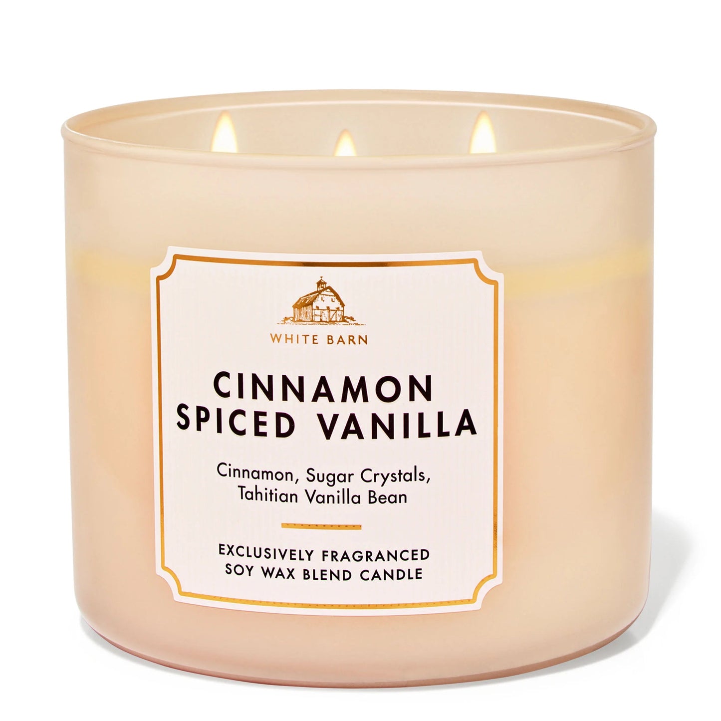 Cinnamon Spiced Vanilla 3 Wick Candle | Vela aromática de 3 mechas - 411 gr