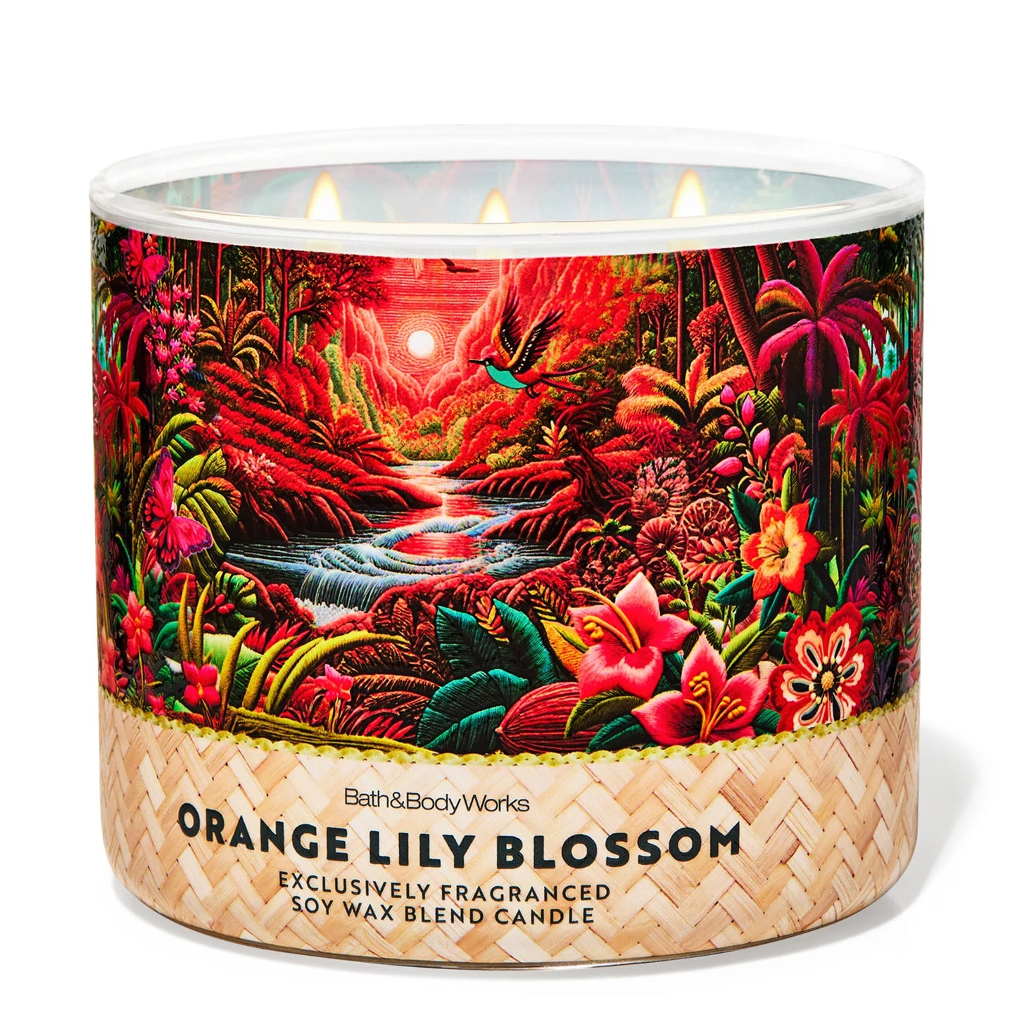 Orange Lilly Blossom 3 Wick Candle | Vela aromática de 3 mechas - 411 gr