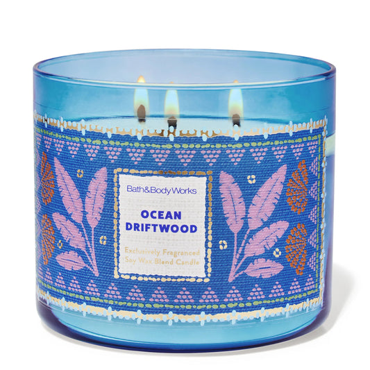Ocean Driftwood 3 Wick Candle | Vela aromática de 3 mechas - 411 gr