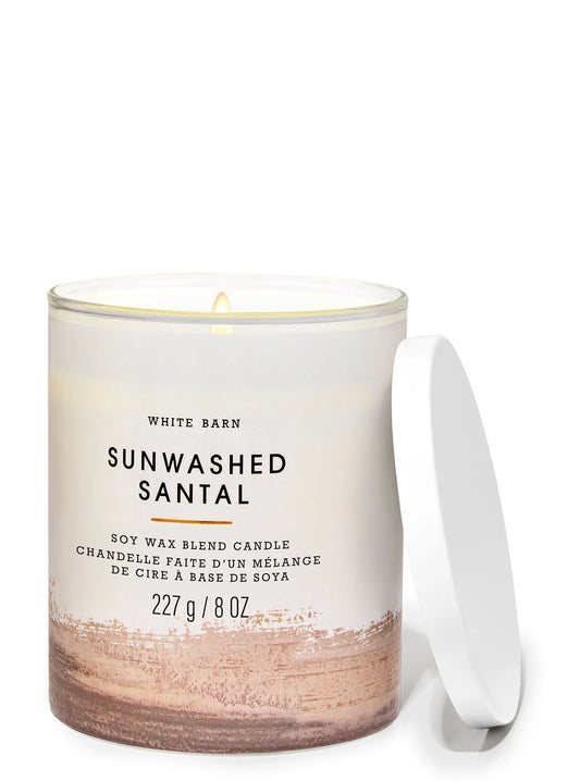 Sunwashed Santal 1 wick Candle | Vela aromática de 1 mecha | 227 gr