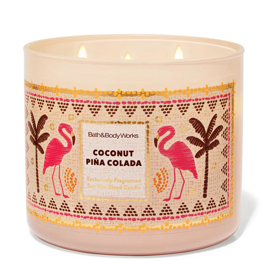 Coconut Piña Colada 3 Wick Candle | Vela aromática de 3 mechas - 411 gr