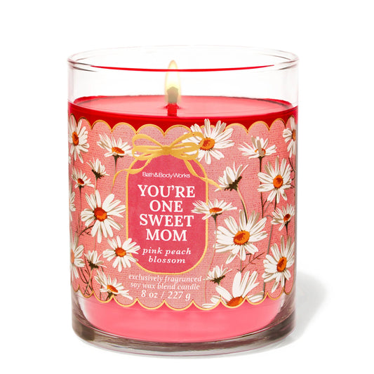 Pink Peach Blossom 1 wick Candle | Vela aromática de 1 mecha | 227 gr
