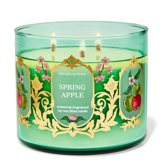 Spring Apple 3 Wick Candle | Vela aromática de 3 mechas - 411 gr
