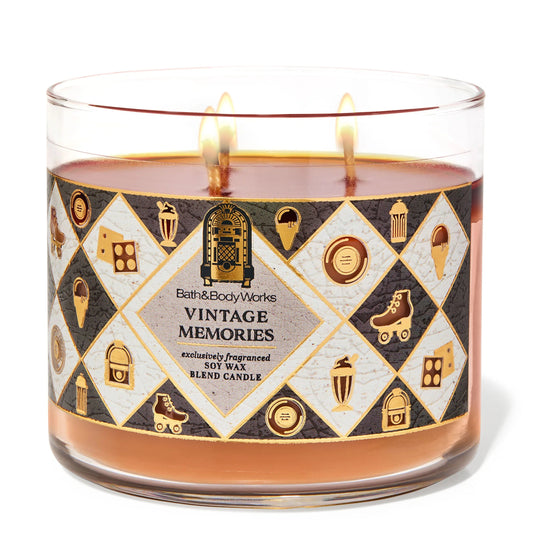 Vintage Memories 3 Wick Candle | Vela aromática de 3 mechas - 411 gr