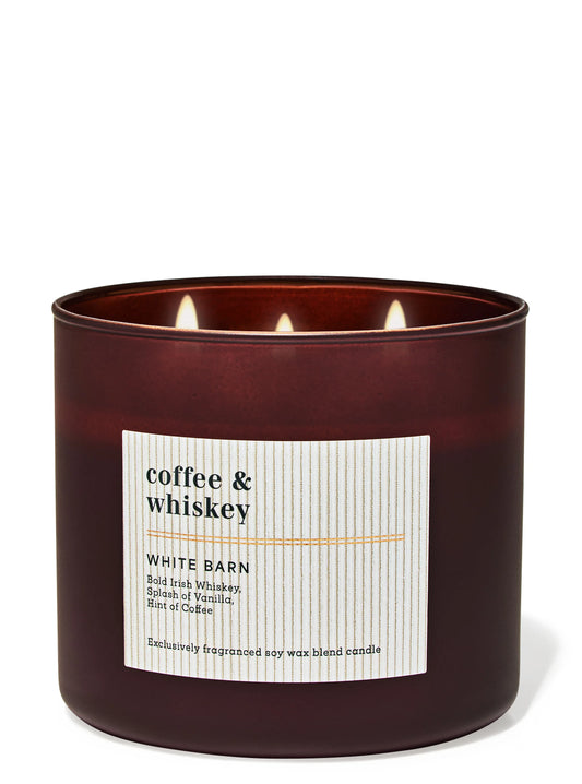 Coffee & Whiskey 3 Wick Candle | Vela aromática de 3 mechas - 411 gr