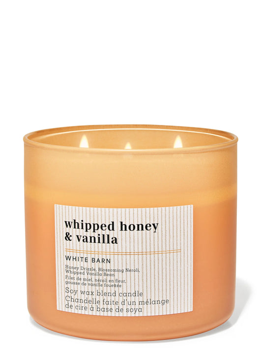 Whipped Honey & Vanilla 3 Wick Candle | Vela aromática de 3 mechas - 411 gr